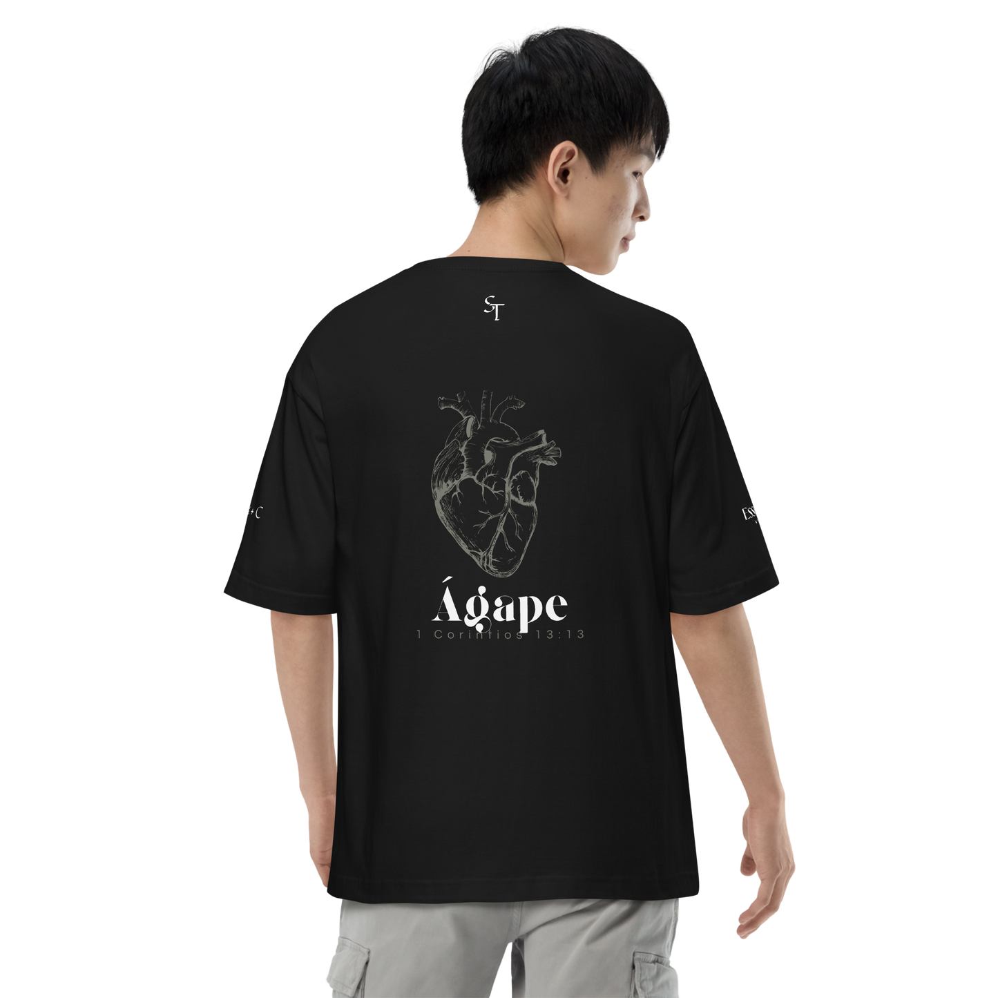 Ágape - Essentia Mystic - Camiseta Negra Oversize