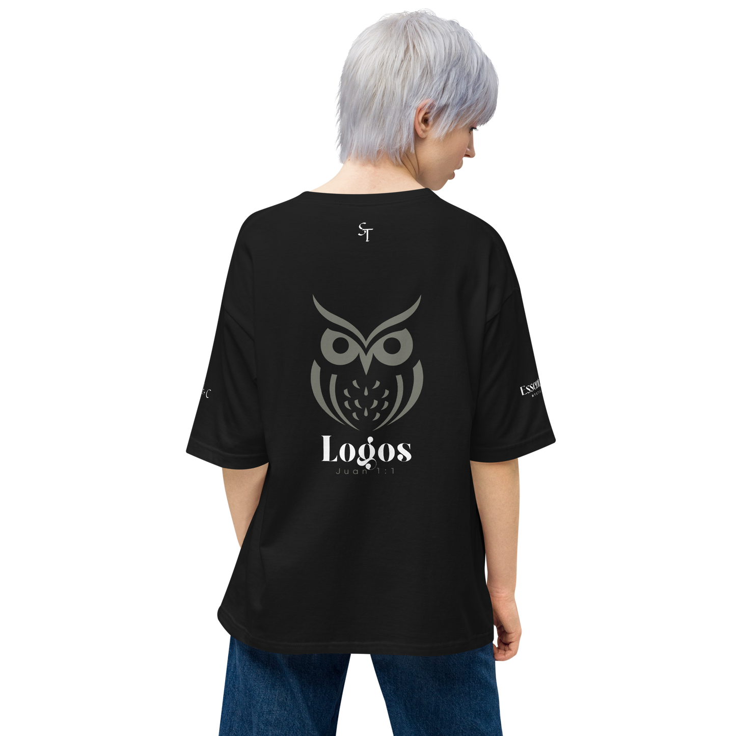 Logos - Essentia Mystic - Camiseta Negra Oversize